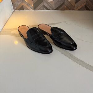 J. Crew Black Leather Women's Loafers